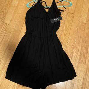 Lulu's black halter romper